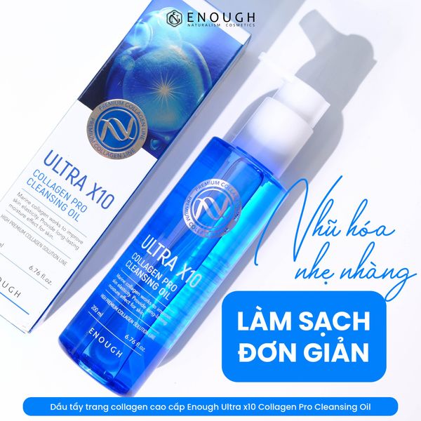 DẦU TẨY TRANG CAO CẤP ENOUGH PRO CLEANSING OIL 200ML