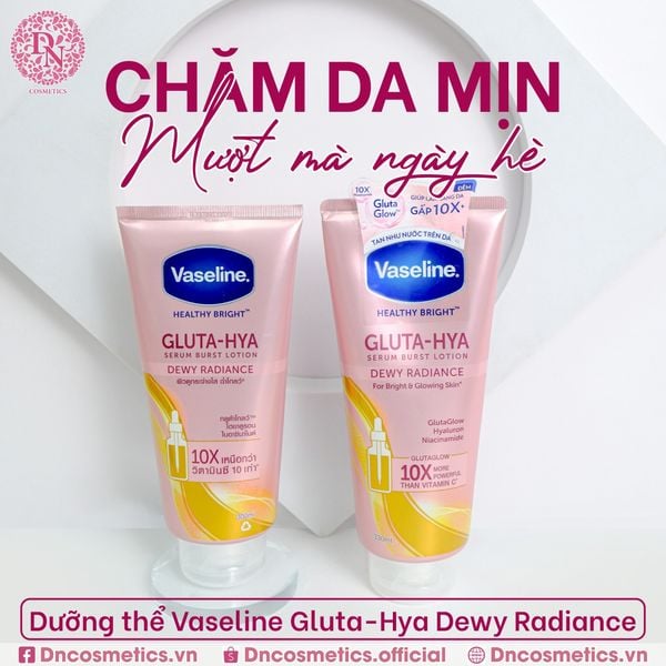 DƯỠNG THỂ TRẮNG DA VASELINE HEALTHY BRIGHT GLUTA-HYA SERUM BURST UV LOTION