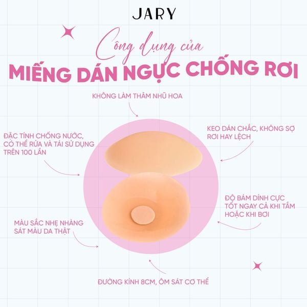 MIẾNG DÁN NGỰC SILICONE JARY NIPPLE COVERS