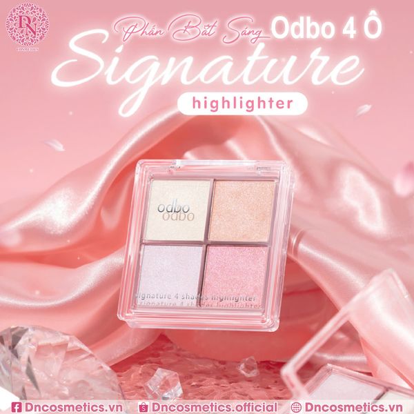 PHẤN BẮT SÁNG ODBO SIGNATURE 4 Ô OD1318
