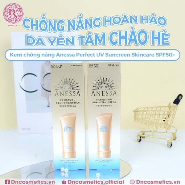 GEL CHỐNG NẮNG BẢO VỆ HOÀN HẢO ANESSA SPF50 90G - DẠNG TUÝP MỀM MÀU VÀNG