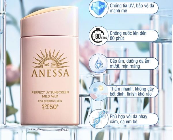 SỮA CHỐNG NẮNG DỊU NHẸ CHO DA NHẠY CẢM SPF50 ANESSA 60ML