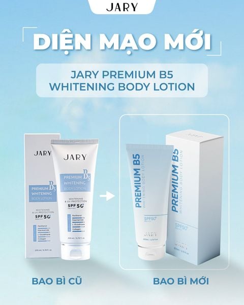 KEM B5 DƯỠNG TRẮNG PHỤC HỒI DA TOÀN THÂN JARY PREMIUM B5 WHITENING BODY LOTION 200ML