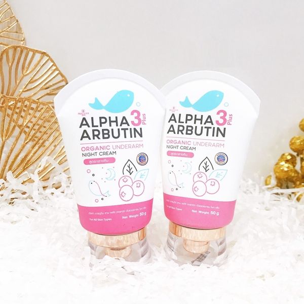 KEM THÂM NÁCH ALPHA ARBUTIN 3 PLUS ORGANIC UNDERARM NIGHT CREAM 50G