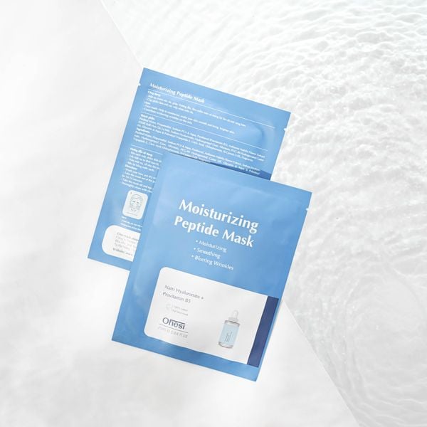 MẶT NẠ TINH CHẤT HYALURONIC AXIT + B5 OHESI MOISTURIZING PEPTIDE MASK - CẤP ẨM PHỤC HỒI - MÀU XANH