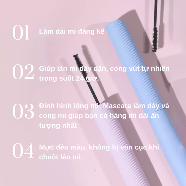 MASCARA CHUỐC MI LÀM DÀY CONG MI MEMERABA CURLING SMART