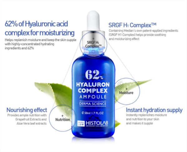 TINH CHẤT DƯỠNG ẨM HISTOLAB 62% HYALURON COMPLEX AMPOULE 50ML