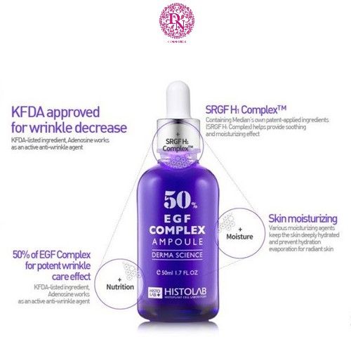 SERUM TINH CHẤT TẾ BÀO GỐC TRẺ HÓA DA HISTOLAB 50 EGF COMPLEX AMPOULE DN Cosmetics 1 Mỹ