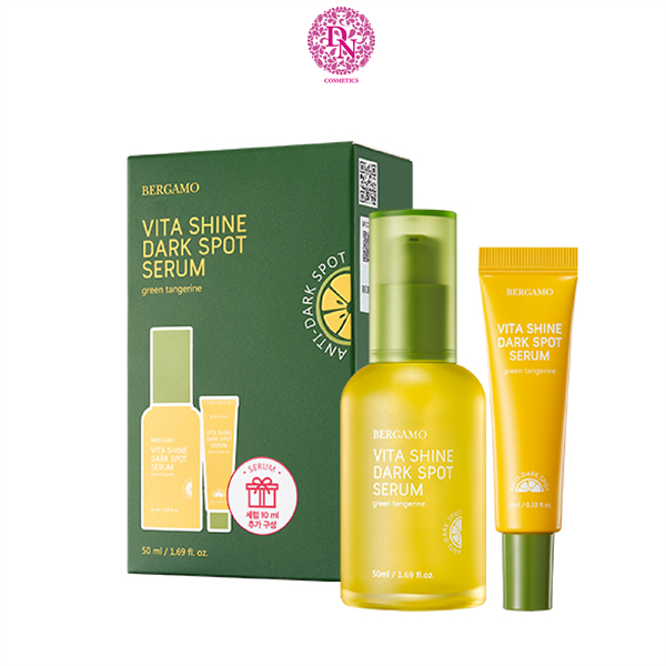 SERUM QUÝT XANH TRẮNG DA MỜ THÂM NÁM BERGAMO GREEN TANGERIN VITA SHINE DARK SPOT SERUM