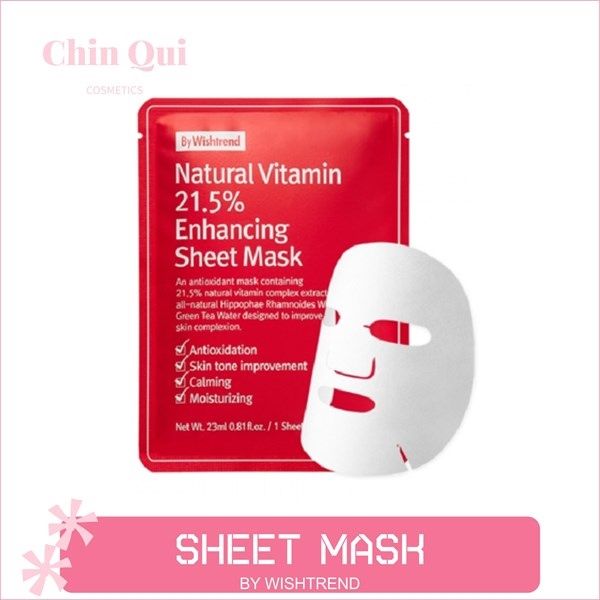 MẶT NẠ DƯỠNG ẨM LÀM SÁNG DA BY WISHTREND VITAMIN 23ML