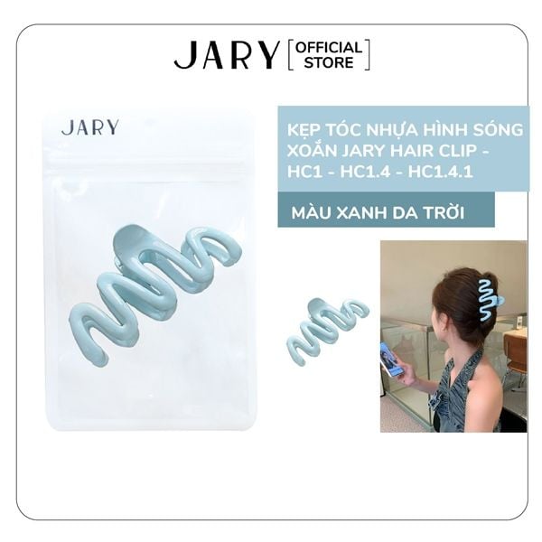 KẸP TÓC NHỰA HÌNH SÓNG XOẮN JARY HAIR CLIP - HC1 - HC1.4