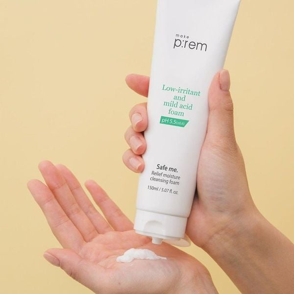SỮA RỬA MẶT MAKE P:REM LOW IRRITANT AND MILD ACID FOAM PHA 5.5
