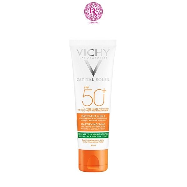 KEM CHỐNG NẮNG GIẢM THÂM NÁM VICHY CAPITAL SOLEIL ANTI-AGE SPOT 3 IN 1 SPF 50+ 50ML