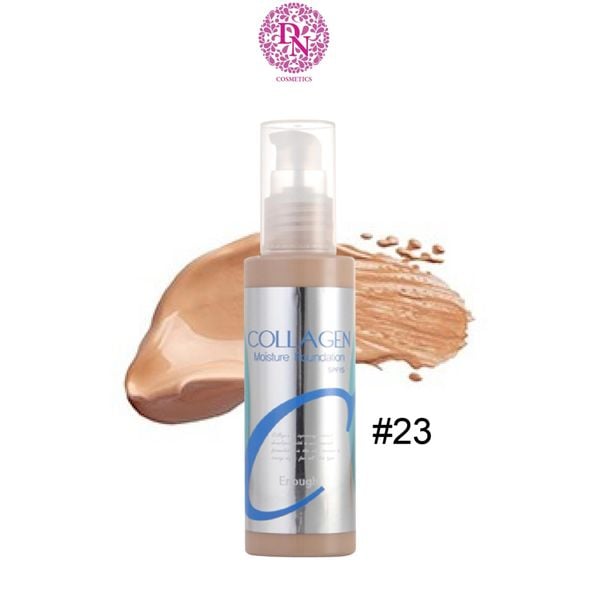 KEM NỀN COLLAGEN MOISTURE ENOUGH FOUNDATION SPF15 (TẶNG 1 MÚT TRANG ĐIỂM JARY)