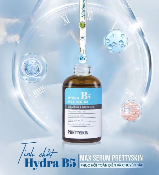 SERUM PHỤC HỒI DƯỠNG TRẮNG B5 PRETTY SKIN HYDRAT B5 MAX SERUM 50ML