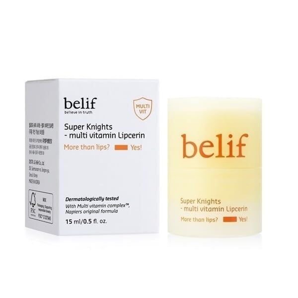 SON DƯỠNG MÔI BELIF SUPER KNIGHT - MULTI VITAMIN LIPCERIN 15ML