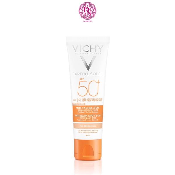 KEM CHỐNG NẮNG GIẢM THÂM NÁM VICHY CAPITAL SOLEIL ANTI-AGE SPOT 3 IN 1 SPF 50+ 50ML