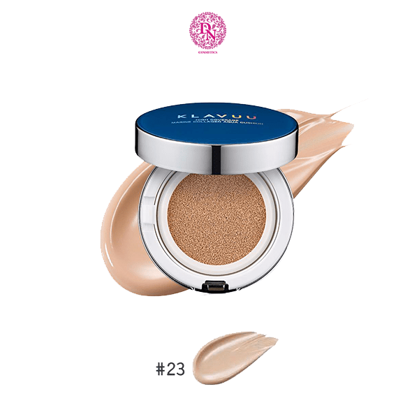 PHẤN NƯỚC KLAVUU XANH BLUE PEARLSATION HIGH COVERAGE MARINE COLLAGEN AQUA CUSHION - CẤP ẨM CHO DA KHÔ