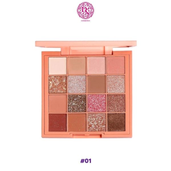 PHẤN MẮT HABARIA 16 Ô PRO 16 COLORS EYESHADOW PALETTE