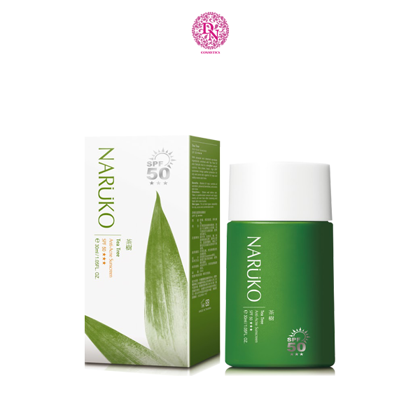 KEM CHỐNG NẮNG NARUKO TEA TREE ANTI -ACNE SUNSCREEN SPF50 PA +++ 30ML MẪU MỚI