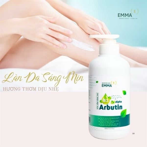 SỮA TẮM EMMA B3 & ALPHA ARBUTIN 500ML