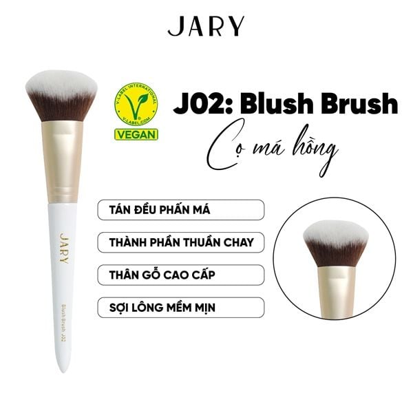 CỌ TRANG ĐIỂM CAO CẤP THUẦN CHAY JARY MAKEUP BRUSH