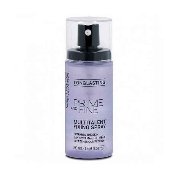 XỊT KHÓA NỀN CĂNG BÓNG DA CATRICE LONG LASTING PRIME AND FINE MULTITALENT FIXING SPRAY 50ML