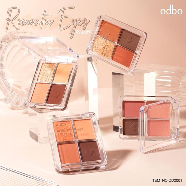 PHẤN MẮT ODBO ROMANTIC EYES PALLETTE 4 Ô OD2001