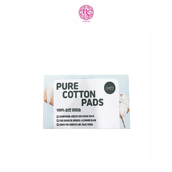 BÔNG TẨY TRANG PURE COTTON PADS 100 MIẾNG DN Cosmetics 1 Mỹ Phẩm chính hãng chất lượng số 1