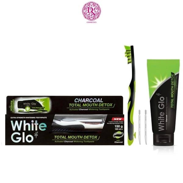 KEM ĐÁNH RĂNG KÈM BÀN CHẢI WHITE GLO 150G