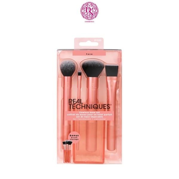 SET 4 CỌ TRANG ĐIỂM CƠ BẢN REAL TECHNIQUES FLAWLESS BASE SET