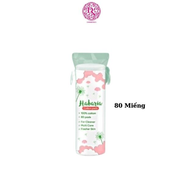 BÔNG TẨY TRANG HABARIA COTTON PADS CÂY TRÒN