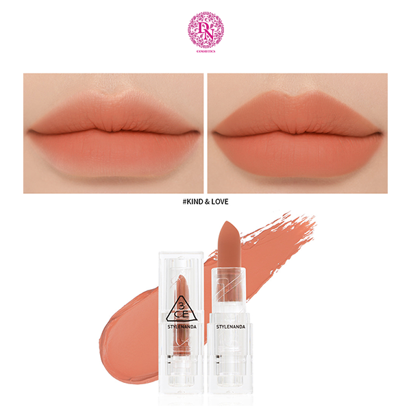 SON THỎI 3CE SOFT MATTE LIPSTICK CLEAR LAYER EDITION VỎ TRONG