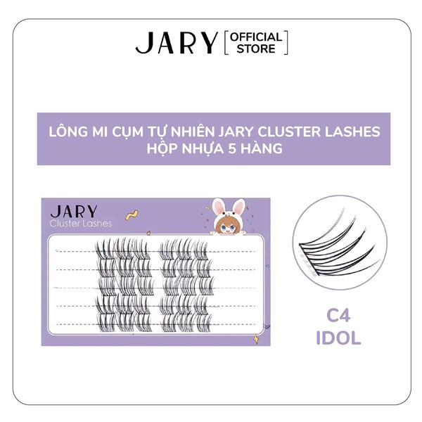 LÔNG MI CỤM TỰ NHIÊN JARY CLUSTER LASHES - HỘP NHỰA 5 HÀNG