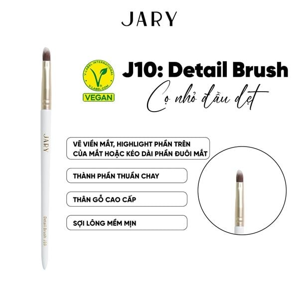 CỌ TRANG ĐIỂM CAO CẤP THUẦN CHAY JARY MAKEUP BRUSH