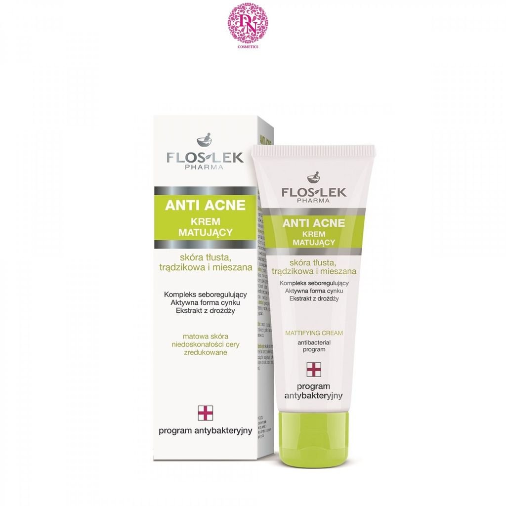 KEM KIỂM SOÁT DẦU VÀ ĐIỀU TIẾT NHỜN FLOSLEK PHARMA ANTI ACNE 24H SYSTEM MATTIFYING CREAM 50ML