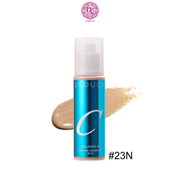 KEM NỀN ENOUGH COLLAGEN 3X MOISTURE FOUDATION SPF15 100ML (TẶNG 1 MÚT TRANG ĐIỂM JARY)