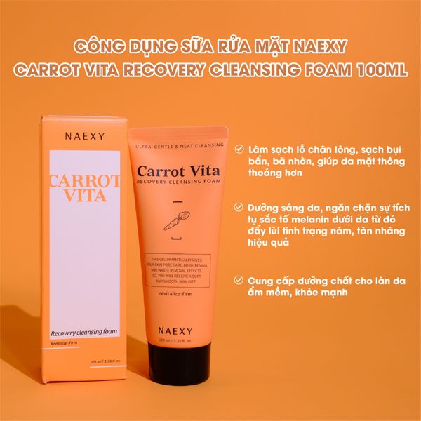 SỮA RỬA MẶT NAEXY RECOVERY CLEANSING FOAM 100ML