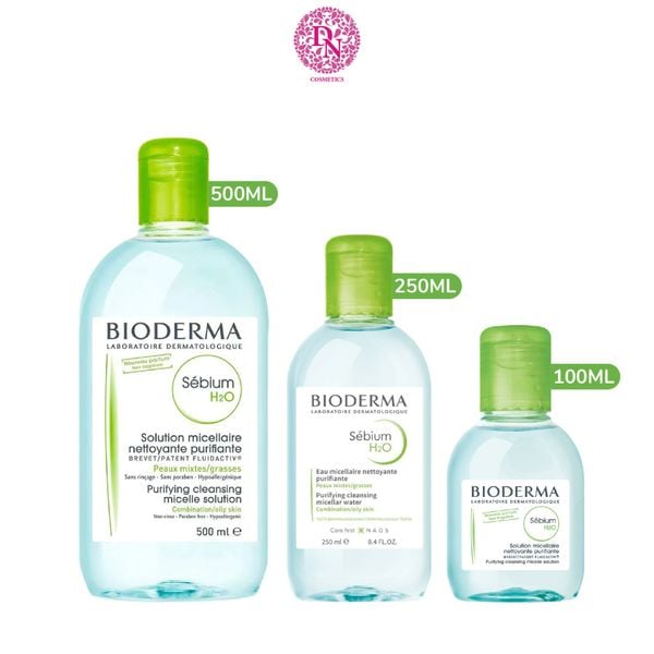 TẨY TRANG BIODERMA SEBIUM H2O DÀNH CHO DA DẦU - MÀU XANH