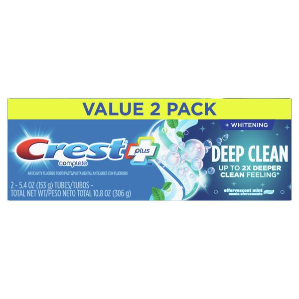 KEM ĐÁNH RĂNG CREST PLUS DEEP CLEAN UP TO 2X DEEPER CLEAN FEELING