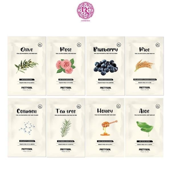 MẶT NẠ GIẤY PRETTY SKIN TOTAL SOLUTION ESSENTIAL SHEET MASK 23G