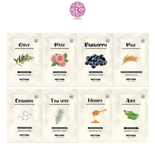 MẶT NẠ GIẤY PRETTY SKIN TOTAL SOLUTION ESSENTIAL SHEET MASK 23G