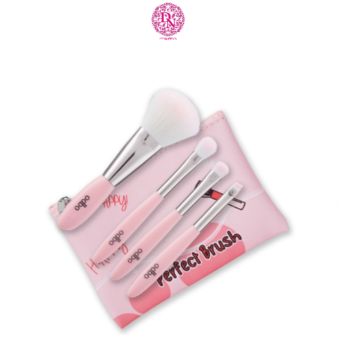 BỘ CỌ TRANG ĐIỂM 04 CÂY CAO CẤP TÚI ODBO PERFECT BRUSH THÁI LAN OD844 - 02 HỒNG
