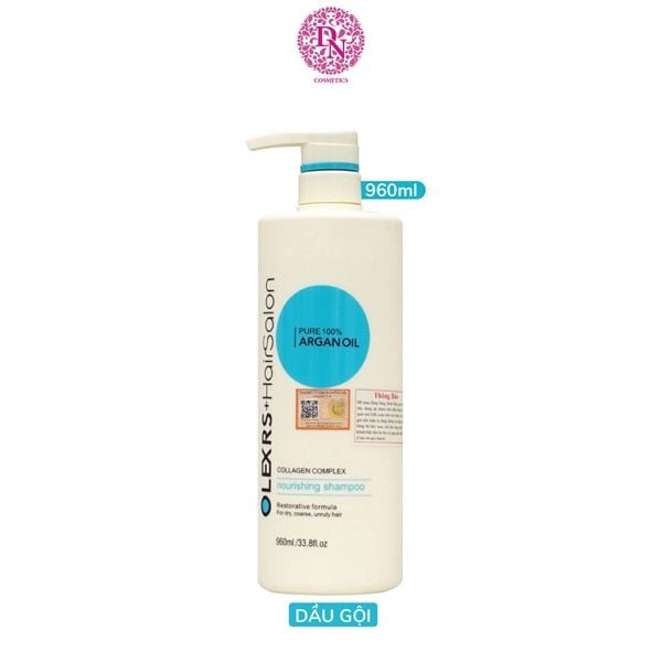 DẦU GỘI XẢ OLEXRS HAIRSALON PURE 100% ARGAN OIL COLLAGEN COMPLEX - MẪU CŨ