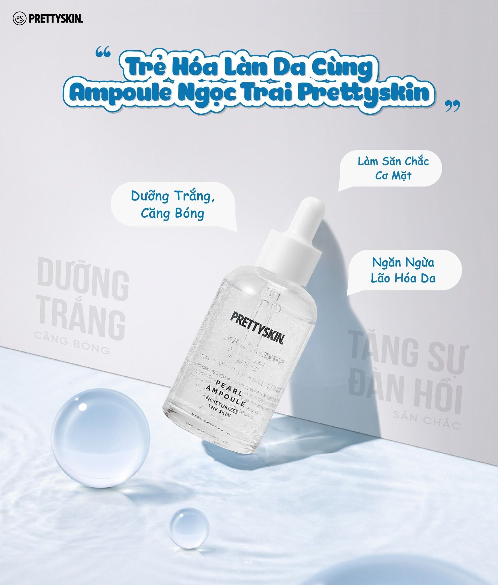 TINH CHẤT AMPOULE PRETTY SKIN 50ML DN Cosmetics 1 Mỹ Phẩm chính