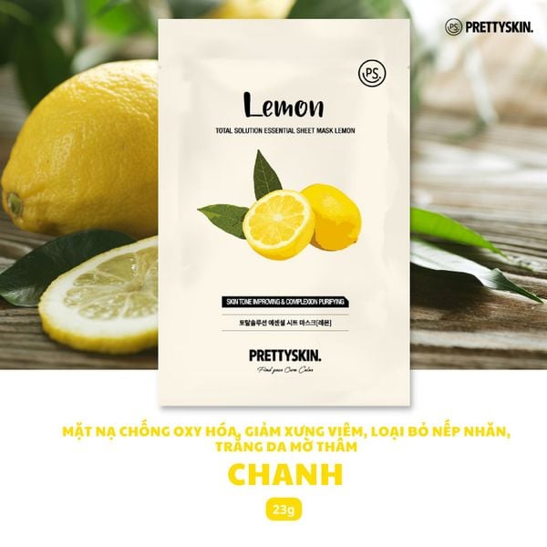 MẶT NẠ GIẤY PRETTY SKIN TOTAL SOLUTION ESSENTIAL SHEET MASK 23G