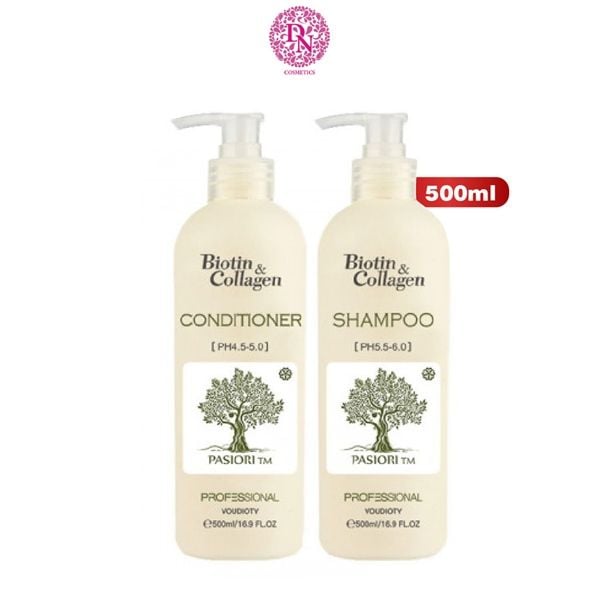 DẦU GỘI XẢ BIOTIN & COLLAGEN PASIORI MẪU MỚI (CÓ TEM VISI)