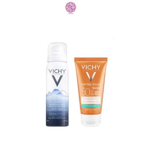 SET KCN VICHY DA KHÔ + XỊT KHOÁNG 50ML