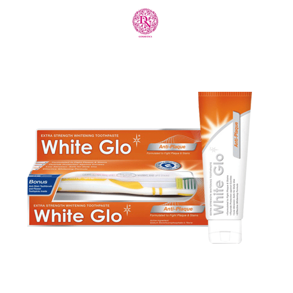 KEM ĐÁNH RĂNG KÈM BÀN CHẢI WHITE GLO 150G