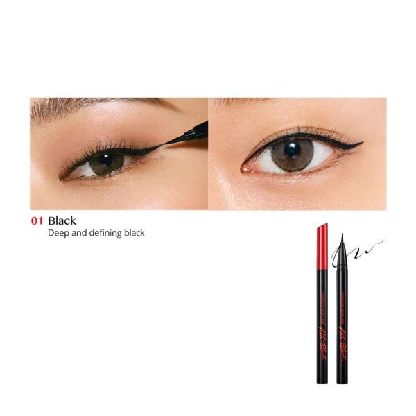 KẺ MẮT NƯỚC CLIO SUPERROOOF BRUSH 2 COLORS KILL BLACK